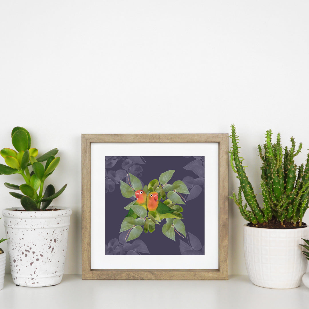 Lovebirds Art Print