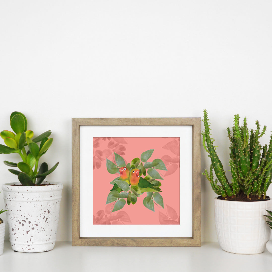 Lovebirds Art Print