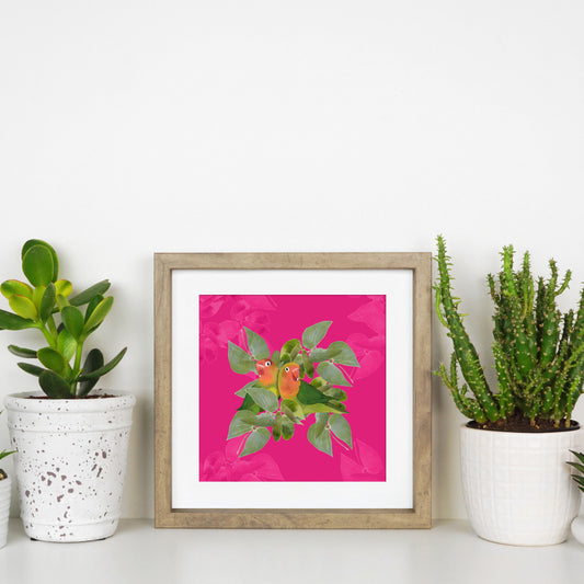 Lovebirds Art Print