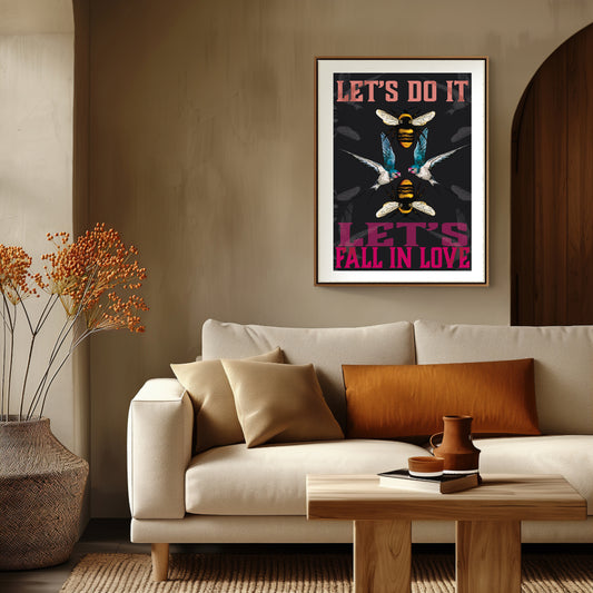 The Birds and The Bees Let's Do It Art Print