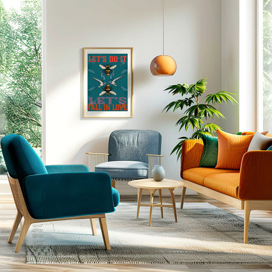 The Birds and The Bees Let's Do It Art Print