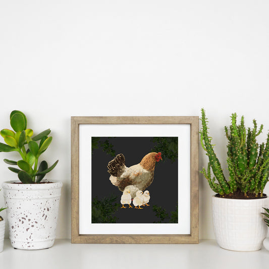 Mother Hen Mother Love Art Print