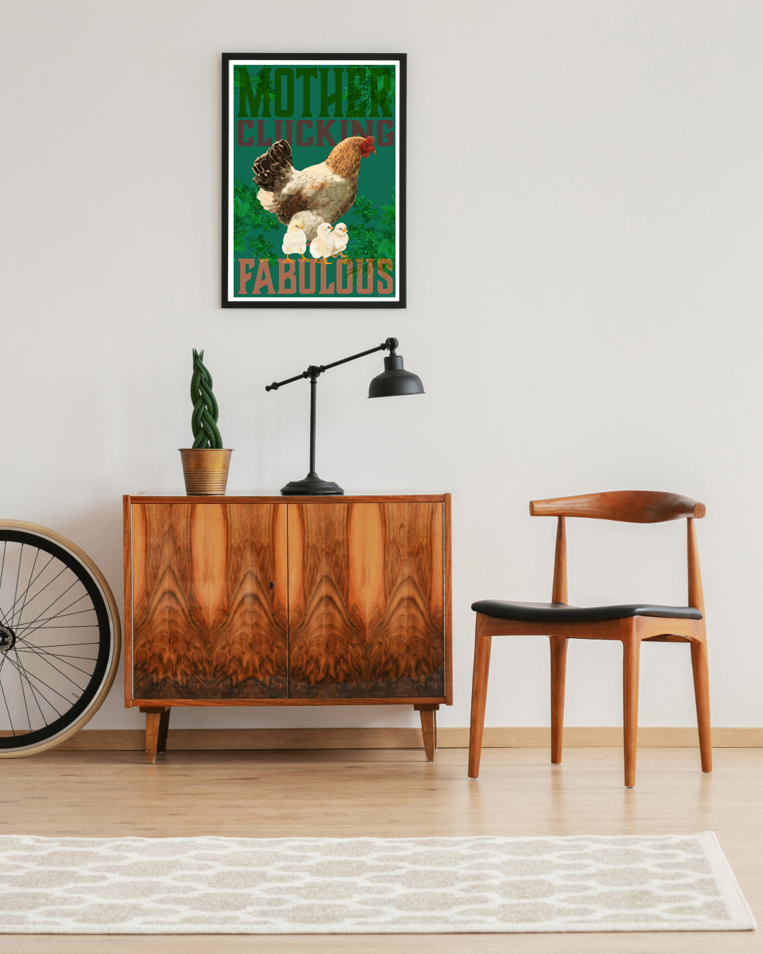 Mother Hen Mother Love Art Poster - Mother Clucking Fabulous
