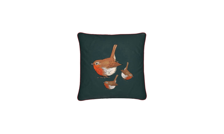 Robin Christmas Cushion