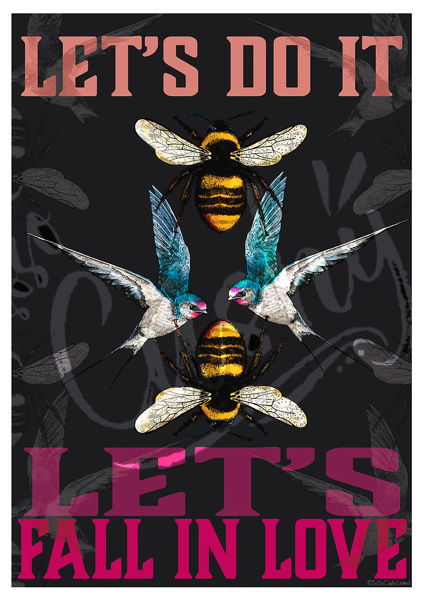 The Birds and The Bees Let's Do It Art Print
