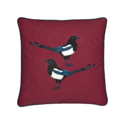 Magpies Two For Joy Cushion
